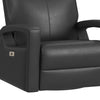 Carlos 31" Top-Grain Genuine Leather Power Reclining Chair with Glider and Swivel –  Grey | Fauteuil à inclinaison électrique Carlos de 31 po en cuir véritable de qualité supérieure avec coulissement et pivotement - gris