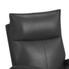 Carlos 31" Top-Grain Genuine Leather Power Reclining Chair with Glider and Swivel –  Grey | Fauteuil à inclinaison électrique Carlos de 31 po en cuir véritable de qualité supérieure avec coulissement et pivotement - gris