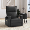 Carlos 31" Top-Grain Genuine Leather Power Reclining Chair with Glider and Swivel –  Grey | Fauteuil à inclinaison électrique Carlos de 31 po en cuir véritable de qualité supérieure avec coulissement et pivotement - gris