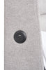Jade Upholstered Platform Bed with USB Ports in Grey Fabric - Queen Size | Base de lit plateforme rembourrée Jade en tissu gris avec ports USB - format grand lit