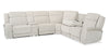 Shaquille O’Neal Home Legacy 6-Piece Power Reclining Sectional with Shaq-o-pedic Comfort - Grey  | Sofa sectionnel à inclinaison électrique Legacy de Shaquille O’Neal Home 6 pièces avec confort Shaq-o-pedi - gris