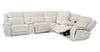 Shaquille O’Neal Home Legacy 6-Piece Power Reclining Sectional with Shaq-o-pedic Comfort - Grey  | Sofa sectionnel à inclinaison électrique Legacy de Shaquille O’Neal Home 6 pièces avec confort Shaq-o-pedi - gris