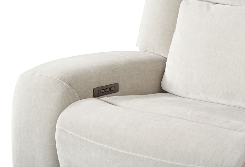 Shaquille O’Neal Home Legacy 6-Piece Power Reclining Sectional with Shaq-o-pedic Comfort - Grey 