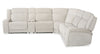 Shaquille O’Neal Home Legacy 6-Piece Power Reclining Sectional with Shaq-o-pedic Comfort - Grey  | Sofa sectionnel à inclinaison électrique Legacy de Shaquille O’Neal Home 6 pièces avec confort Shaq-o-pedi - gris