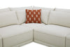 Palisade 6-Piece Fabric Sectional with Flip Top Storage Console and Accent Pillows - Sand | Sofa sectionnel Palisade de 6 pièces en tissu avec console de rangement à dessus relevable et coussins décoratifs - sable