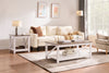 Ridge 47.5” Rustic Coffee Table with Shelf - Walnut Oak & White | Table à café rustique Ridge de 47,5 po avec tablette - chêne noyer et blanche