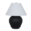 Sidney 14\" Table Lamp with Linen Shade – Black