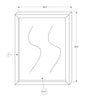 Soren Bedroom Dresser Mirror, Attachable, Wall Hanging - Graphite Grey | Miroir de commode de chambre à coucher Soren, à fixer au meuble ou à suspendre au mur - gris graphite