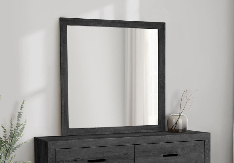 Soren Bedroom Dresser Mirror, Attachable, Wall Hanging - Graphite Grey