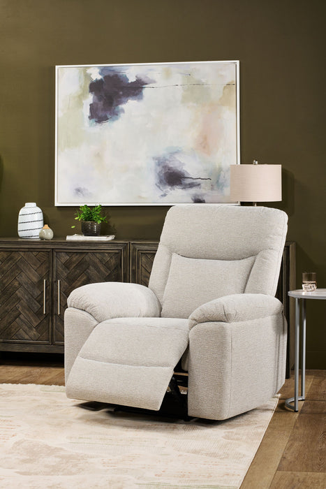 Spencer 41.3\" Chenille Fabric Manual Reclining Chair - Grey