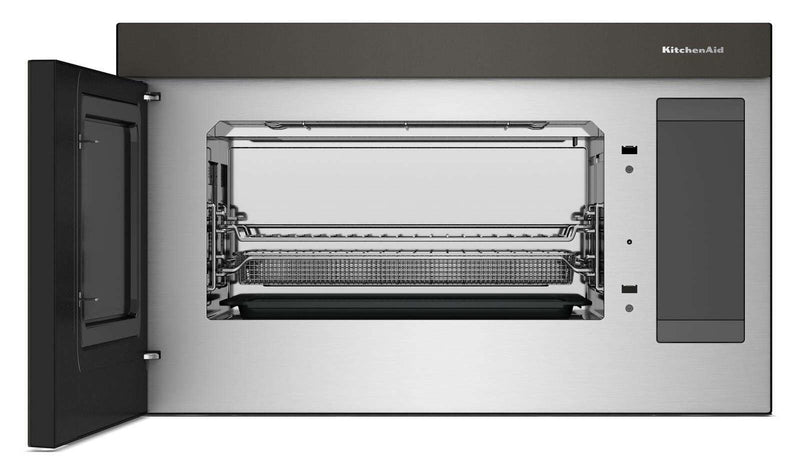 KitchenAid Multifunction Smart Flush Mount Over-the-Range Microwave Oven - Black Ore - YKMMF530PBE