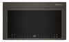 KitchenAid Multifunction Smart Flush Mount Over-the-Range Microwave Oven - Black Ore - YKMMF530PBE