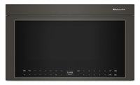 KitchenAid Multifunction Smart Flush Mount Over-the-Range Microwave Oven - Black Ore - YKMMF530PBE