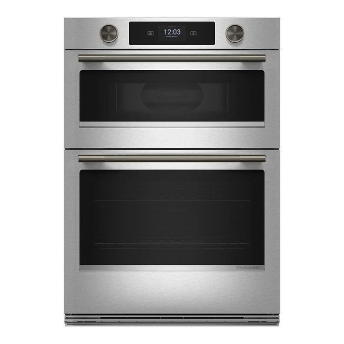 KitchenAid 30\" Smart Electric Combo Wall Oven with Cooking Camera - PrintShield Stainless - KOEC930SPS