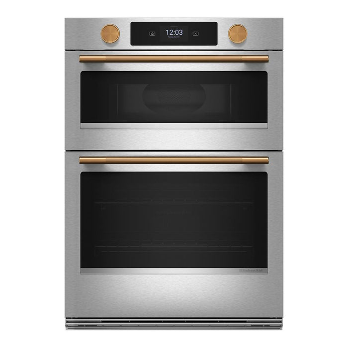 KitchenAid 30\" Smart Electric Combo Wall Oven with Cooking Camera - PrintShield Stainless - KOEC930SPS