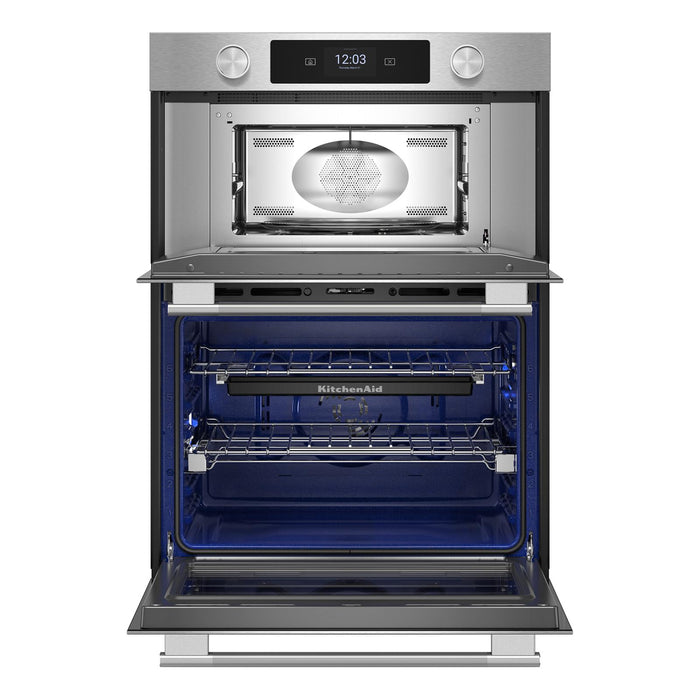 KitchenAid 30\" Smart Electric Combo Wall Oven with Cooking Camera - PrintShield Stainless - KOEC930SPS