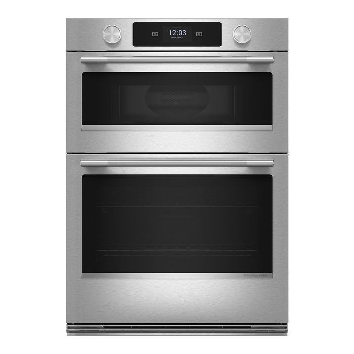 KitchenAid 30\" Smart Electric Combo Wall Oven with Cooking Camera - PrintShield Stainless - KOEC930SPS