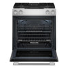 KitchenAid 30” 6.4 Cu. Ft. Slide-In Dual Fuel Range – PrintShield™ Stainless Steel - KSDV730TPS | Cuisinière hybride encastrée KitchenAid de 6,4 pi3 et de 30 po - acier inoxydable PrintShieldMC - KSDV730TPS