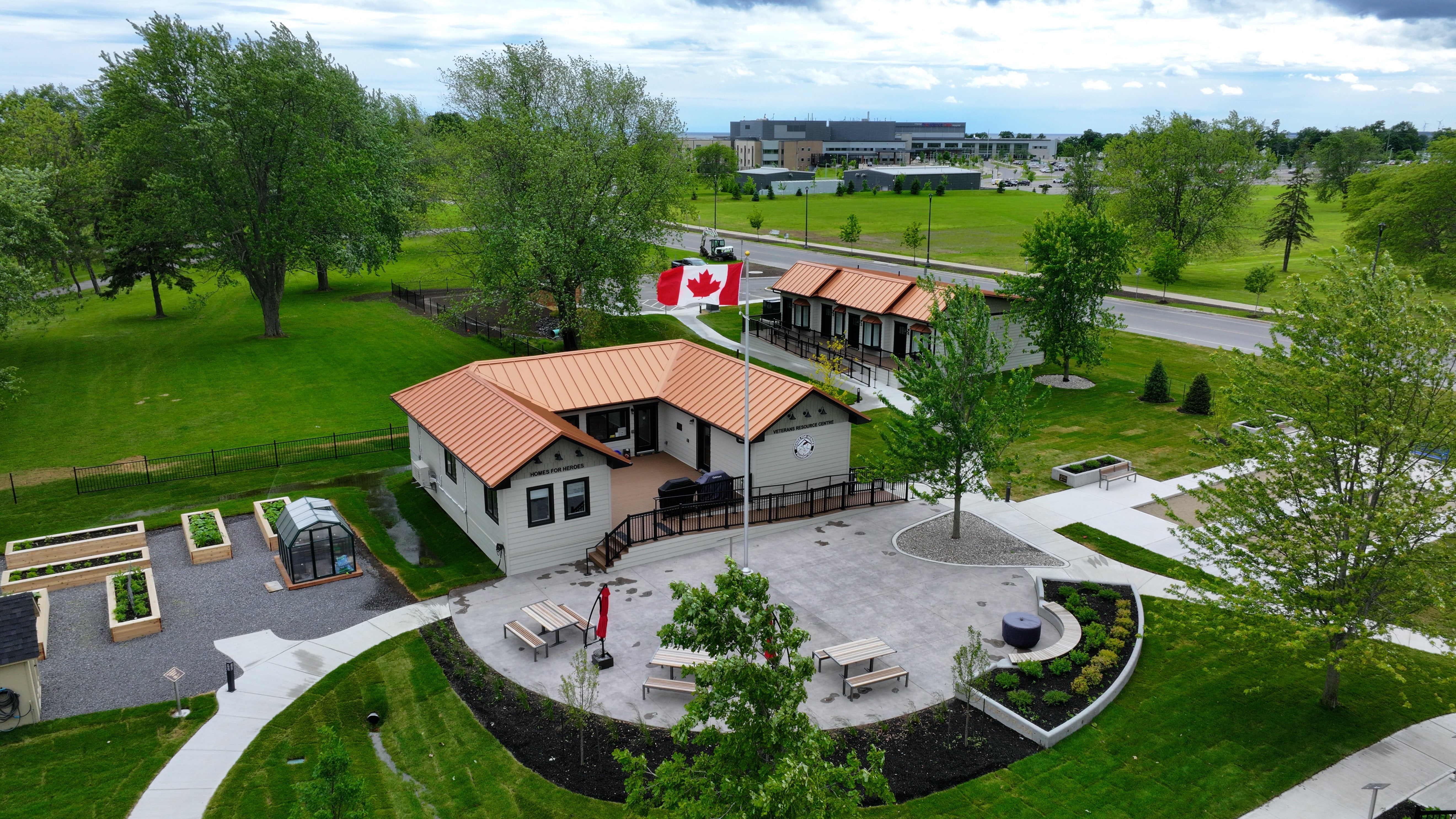Kingston Veterans Village construction site facing southeast