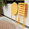 Lausaint Bistro Folding Three-Piece Set Yellow Patio Seating Package | Ensemble bistro pliant 3 pieces Lausaint jaune