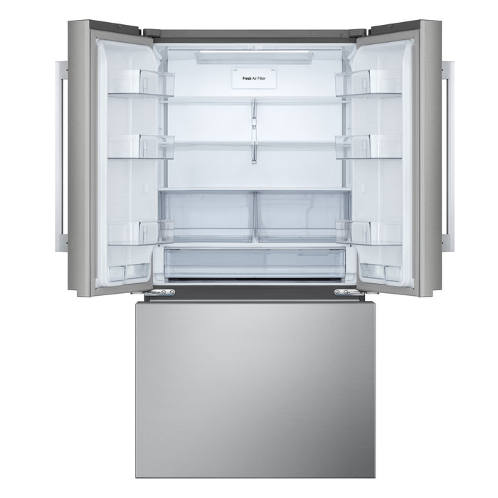 LG 36\" 27 Cu. Ft. Counter-Depth MAX® French 3-Door Refrigerator – Stainless Steel - LF27NCH10S