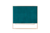 Manhattan Comfort Trillium 57.48" Velvet Loveseat - Aqua Blue & Gold|Causeuse Trillium de Manhattan Comfort de 57,48 po en velours - bleu turquoise et dorée