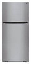 LG 30" 20 Cu. Ft. Top-Mount Refrigerator – Platinum Silver - LTCS20020V 