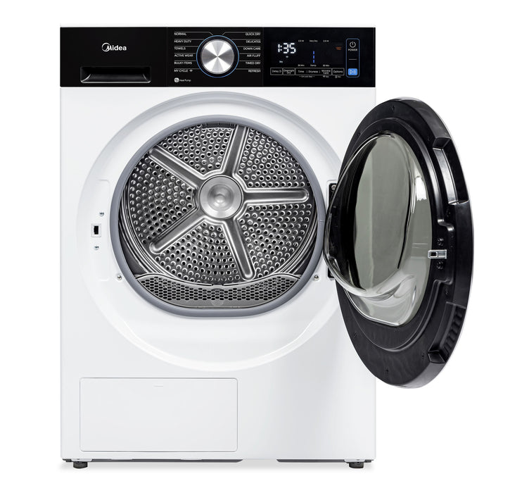 Midea 4.4 Cu Ft. Compact Heat Pump Dryer with Wrinkle Care – White - MLHE31S2BBW