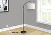 65" Black Metal Arc Floor Lamp|Lampe à pied arquée de 65 po en métal noir