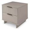 Manhattan Comfort Granville Modern Nightstand with 2 Full Extension Drawer - Light Grey|Table de nuit moderne Granville de Manhattan Comfort avec 2 tiroir à extension complète - gris pâle