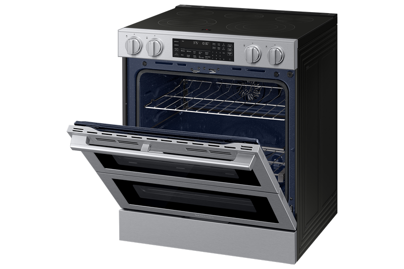 Samsung 6.3 Cu. Ft. Electric Slide-In Flex Duo™ Range with Air Fry Max – Stainless Steel - NSE90H63DRAC
