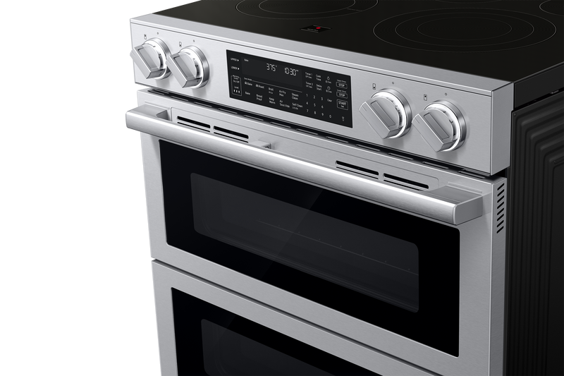 Samsung 6.3 Cu. Ft. Electric Slide-In Flex Duo™ Range with Air Fry Max – Stainless Steel - NSE90H63DRAC