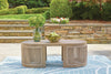 Oasis Outdoor Patio Coffee Table - Eucalyptus Wood & Rope, Weather Resistant – Natural | Table à café Oasis pour la terrasse à l’extérieur - eucalyptus et corde, résistante aux intempéries - naturelle