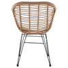 Manhattan Comfort Antibes 1.0 Steel Rattan 3-Piece Patio Conversation Set - Cream|Ensemble de conversation Antibes 1.0 de Manhattan Comfort 3 pièces en acier et en rotin pour la terrasse - crème