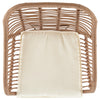 Manhattan Comfort Antibes 1.0 Steel Rattan 3-Piece Patio Conversation Set - Cream|Ensemble de conversation Antibes 1.0 de Manhattan Comfort 3 pièces en acier et en rotin pour la terrasse - crème