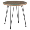 Manhattan Comfort Antibes 1.0 Steel Rattan 3-Piece Patio Conversation Set - Cream|Ensemble de conversation Antibes 1.0 de Manhattan Comfort 3 pièces en acier et en rotin pour la terrasse - crème