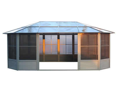 Gazebo Penguin Florence - Solarium 12x18 Polycarbonate Roof|Gazebo Penguin Florence - Solarium 12x18 Toit de polycarbonate