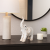 8” Contemporary Elephant Figurine – White | Figurine d’éléphant contemporaine de 8 po - blanche