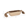15” Boho Wood Tray with Tassels – Brown | Plateau bohème de 15 po en bois avec glands - brun
