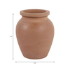 6” Terracotta Bud Vase – Earth Brown  | Vase à fleurs de 6 po en terre cuite - brun terreux