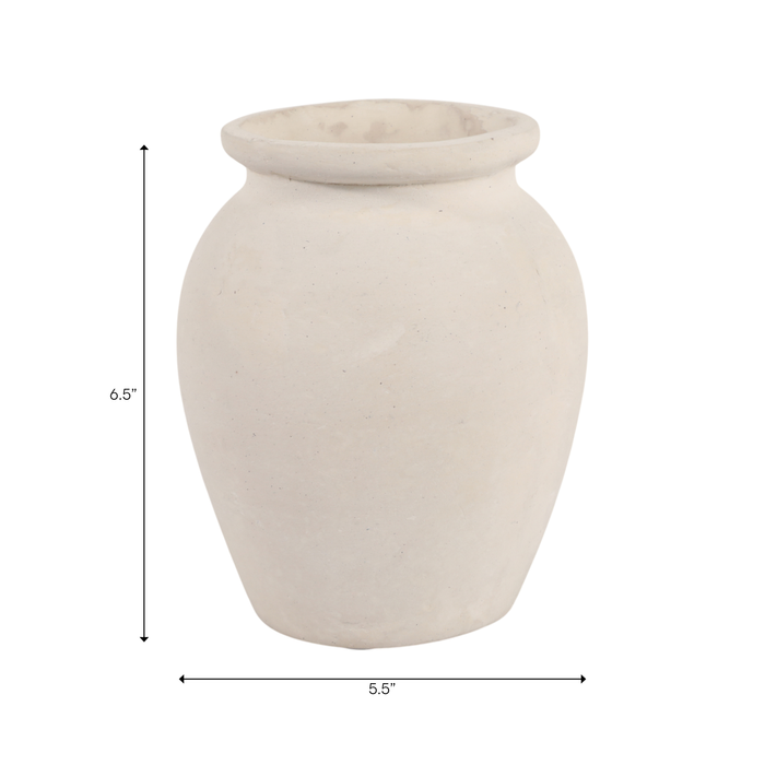 6.75” Contemporary Bud Vase – Ivory 
