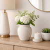 6.75” Contemporary Bud Vase – Ivory  | Vase à fleurs contemporain de 6,75 po - ivoire
