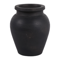 6.25” Terracotta Bud Vase – Black