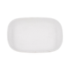 10” Ceramic Rounded Rectangle Bowl– White  | Bol rectangulaire arrondi de 10 po en céramique - blanc