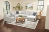 Vault 6-Piece Right-Facing Sectional with Sofa Bed Loveseat, Three Storage Chairs and Storage Chaise - Grey | Sofa sectionnel de droite Vault 6 pièces avec causeuse-lit, 2 fauteuils de rangement et fauteuil long de rangement - gris