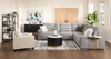 Shaquille O’Neal Home Prestige 6-Piece Sectional with Power Reclining and Power Sliding– Grey | Sofa sectionnel Prestige de Shaquille O’Neal Home 6 pièces avec inclinaison et coulissement électrique - gris
