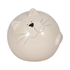 5” Ceramic Cat Orb Decoration – White
