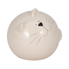 5” Ceramic Cat Orb Decoration – White | Chat sphérique décoratif de 5 po en céramique - blanc