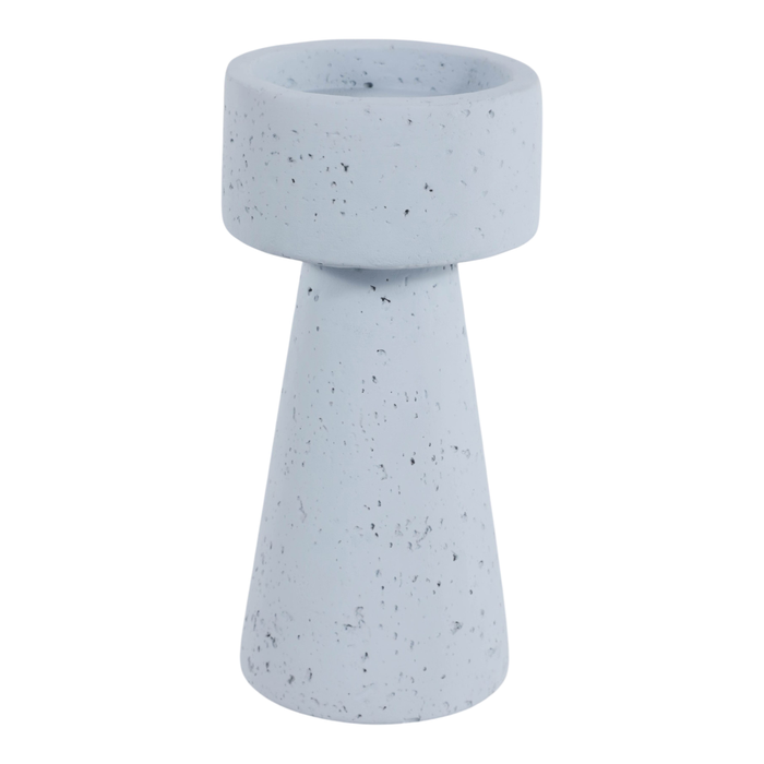8” Taper and Pillar Candle Holder – Blue 