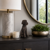 9.5” Sitting Dog Decoration – Bronze | Chien assis décoratif de 9,5 po - bronze
